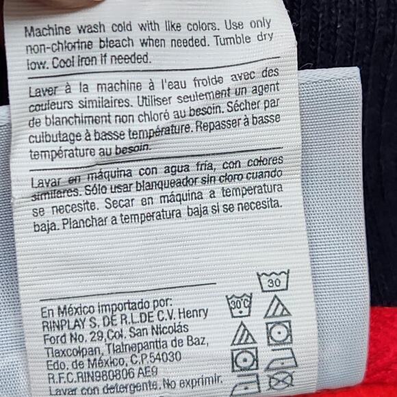 Champion Reverse Weave Sweatshirt Womens Large Red Cropped V-Neck Pullover - Picture 12 of 13